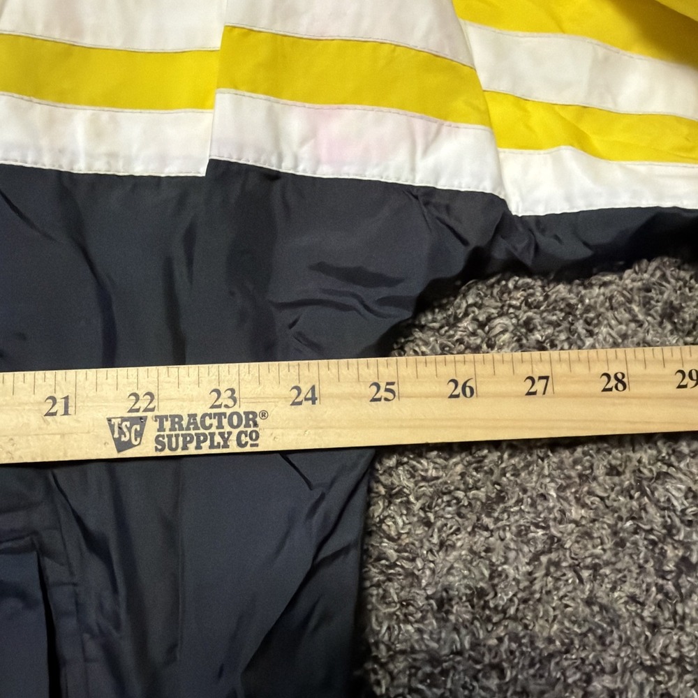 Vintage Adidas Track Jacket Mens XL Black Yellow White Logo 90s - Picture 7 of 8